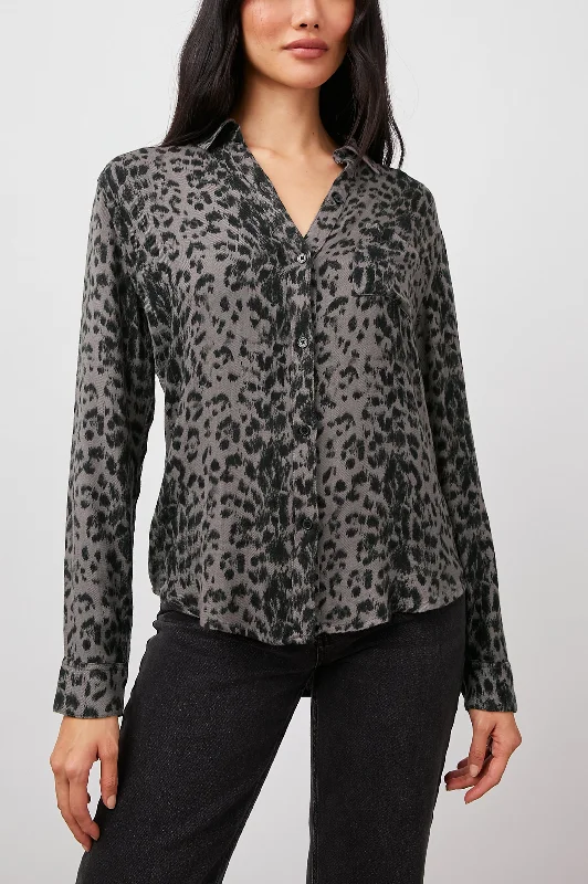 HUNTER SHIRT - UMBER LEOPARD SPOTS